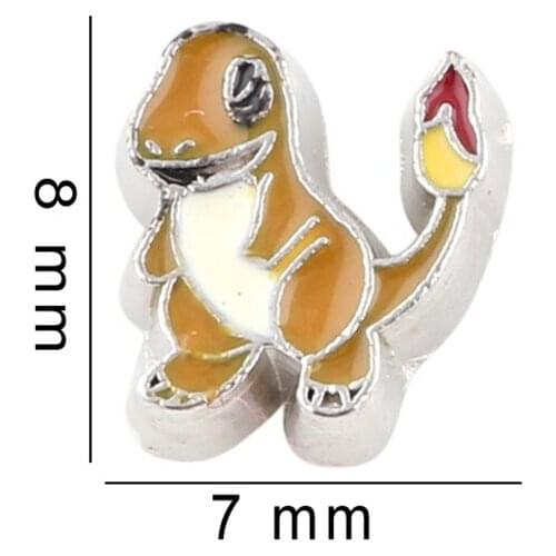 20Pcs/lot Dinosaur Floating Charms Hand-made DIY for Glass Lockets