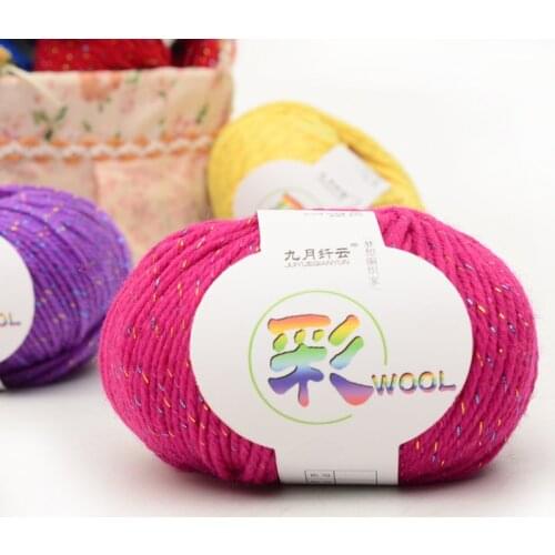 250g/lot Knitting Soft Silk Fiber Colorful Acrylic Yarns For Kids Eco-friendly Dyed Newborn Soft Warm laine