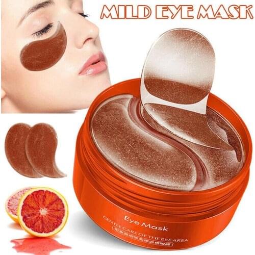 60pcs/bottle Blood Orange Eye Patches Moisturizing Remove Dark Circles Eyes Masks Lifting Tight Eyes Beauty Care
