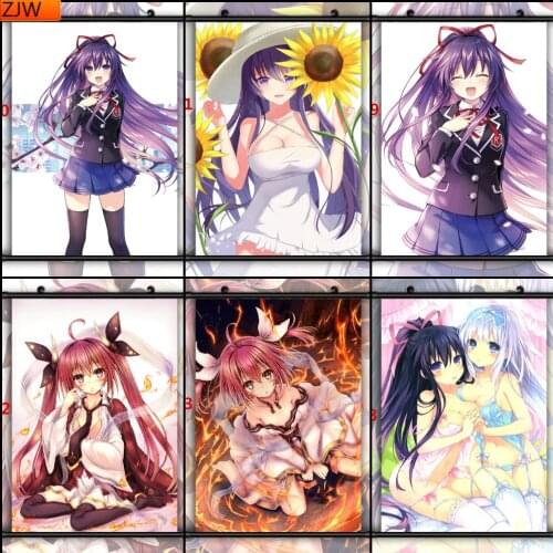 Date A Live Tohka Yatogami Itsuka Kotori Diamond Painting Diamond Inlaid Cross Stitch Kits Home Decoration