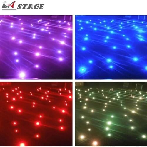 Free Shipping 2m*3m Multi Color Led Star Curtain ,Nightclub Stage Wedding Backdrops Led Star Cloth Decoration Full Color
