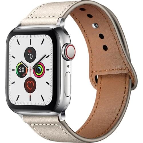 Band For Apple Watch Bracelet 38mm 40mm 42mm 44mm Watchbands Hasp Leather Apple iWatch Series 1 2 3 4 5 Strap Wristband