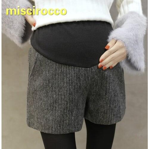 Maternity Pants Pregnant Womens Shorts Winter Wear Five Points Trousers Maternity Wide Pant Big Size Abdominal Elastic Support