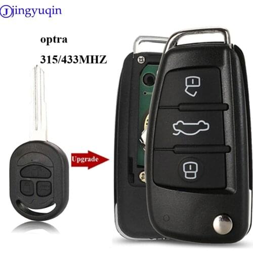 Jingyuqin 3Buttons Car Key Control Remote Key Shell Case For Chevrolet Optra Car Key Fob 315/433MHZ