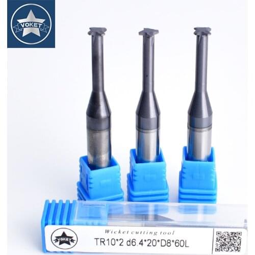 CNC Tungsten Steel Single Tooth 30Degree Trapezoidal Thread Milling Cutter TR 8 9 10 11 12 14 16 18 20 22 24 26 28 mill mills