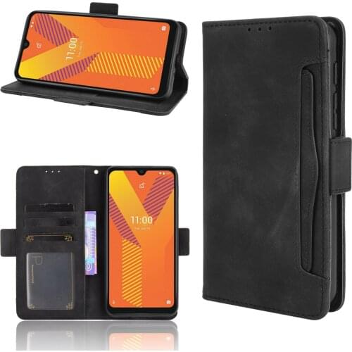 For Wiko Y62 Case 6.1" Multi-function card slot Leather Book Flip Design Wallet Cover For Wiko Y62 W-K610 Case