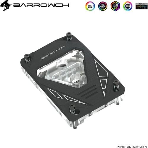 BARROWCH CPU Cooler For AMD RYZEN AM4 ,AM3, Water Cooling 5V Water Block ,Seller Highly Recommend, FBLTGA-04N