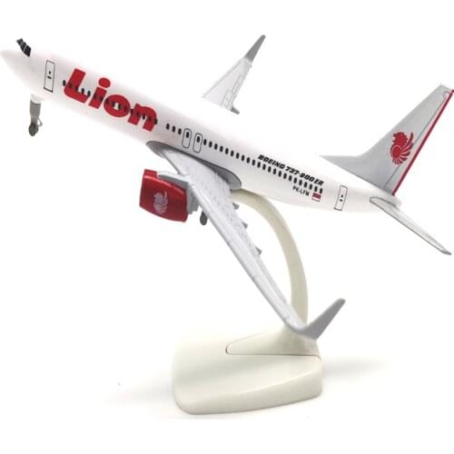20cm Alloy Aircraft Model Lion Airlines Boeing 737 Wheel Detachable With Landing Gear Plane Model Toys Airplane Airliner Kid