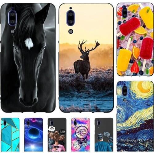 Fashion Bumper Cute Case For Sharp Aquos S2 5.5" Case Soft Silicone Cat Horse Flower Cover Back Shell