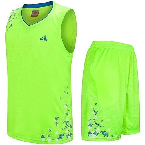 Fashion Men Women Basketball Jersey Sets Sport Kit Clothing Breathable Quick dry Basketball Jersey Sleeveless Shirts Shorts Suit