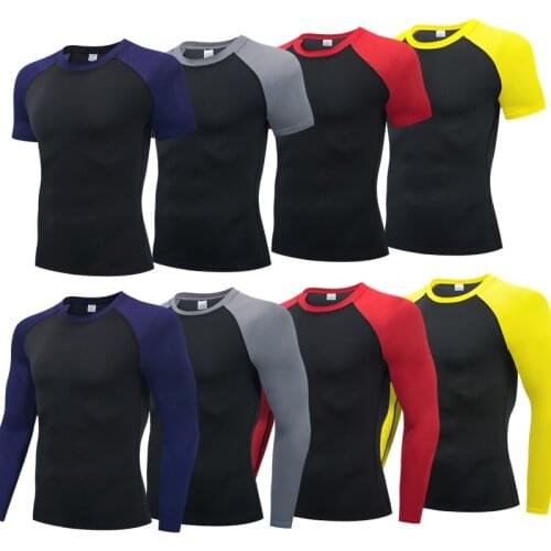 2021 Brand New Compression Mens T-shirt Short-sleeve Man T shirt Short Sleeve clothing Men t shirts For Male T-shirts Tops Tee