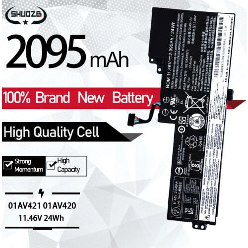 SHUOZB New Laptop Battery For Lenovo ThinkPad T470 T480 A475 A285 Series 01AV419 01AV420 01AV421 01AV489 SB10K97576 SB10K97578
