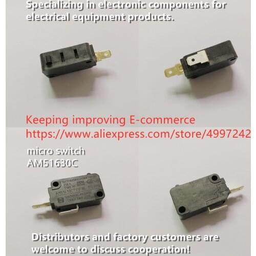 Original new 100% micro switch AM51630C 2pin 16A normally open silver point foot switch electric screwdriver car washer