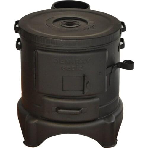 Camping Stove And Barbecue Grill Wood Charcoal Tent Nature Small Heater Cabin Outdoor Black