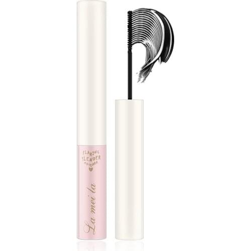 Curling Mascara Small Tube Slim Brush Natural Eye Makeup No Smudging Eyelash Styling Cream Black Brown Mascara Makeup TSLM1