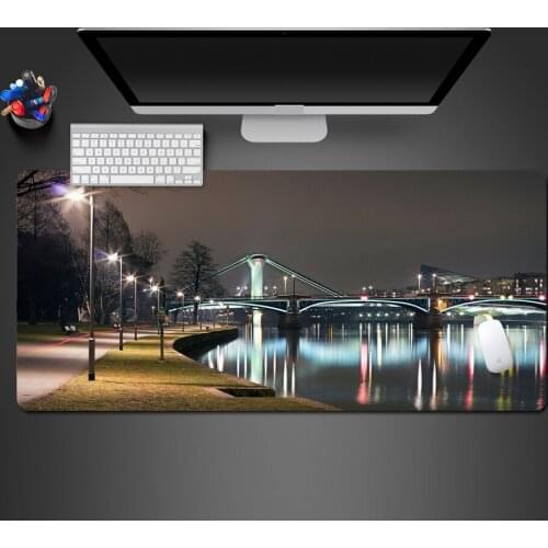 Transparent Urban Landscape Mouse Pad Notebook Computer Mouse Pad High Quality Popular Natural Rubber Office Computer Mouse Pads