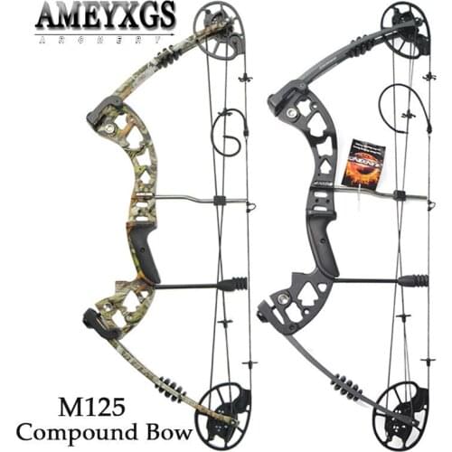 1set 30-70lbs Adjustable Pulley Bow Shooting Competition M125 High-quality Compound Bow IBO 320FPS For Archery Hunting Bow