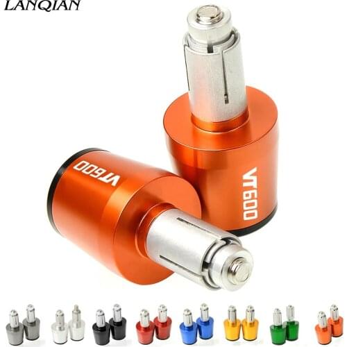 For Honda VT600 VT 600 1998 1999 - 2006 2007 VT600C VT600CD VT600CD2 Motorbike Handlebar Grips End Gear Balanced Plug Slider