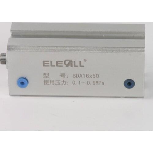 SDA16*10mm / 16mm Bore 10mm Stroke Compact Air Cylinders Double Acting Pneumatic Air Cylinder