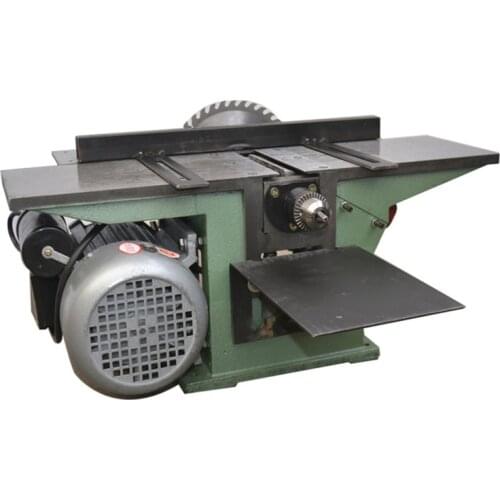 Woodworking Planing Table Saw Multifunction Desktop Planer Drilling Machine Plane Saw Drill Triple With Backing Electric Planer