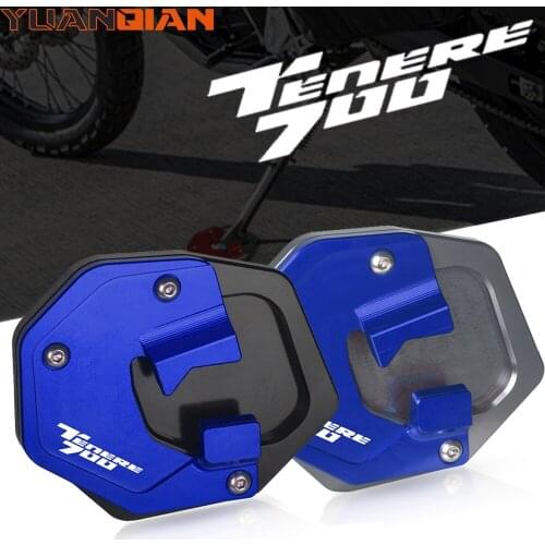 Motorcycle TENERE 700 Sidestand Side Stand Foot Extension Enlarger Plate Pad Support For YAMAHA TENERE 700 TENERE700 2019-2020