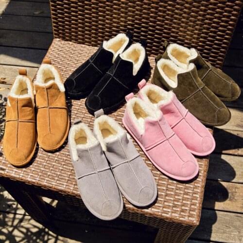 Women Boots Winter Warm Snow Boots Women Faux Suede Ankle Boots For Female Winter Shoes Botas Mujer Plush Shoes Woman X11-72