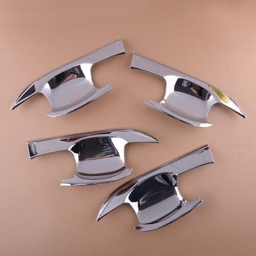 4Pcs/Set ABS Chrome Car Styling Side Door Handle Bowl Cover Trim Fit For Mitsubishi Eclipse Cross 2018 2019 2020