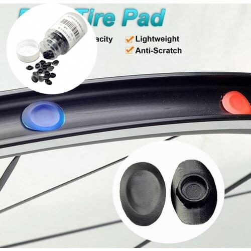 ABS 100Pcs/Set Versatile Strong Bearing Capacity Bike Tire Pad Mini Bike Tire Plug Bottled for Cycling