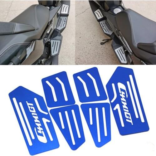 Motorcycle CNC Aluminum Footrest Foot Rest Pad Mat Footboard Foot Rest Pads For BMW C400GT c400gt 2018 2019 2020 Accessories