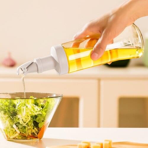 Automatic Olive Oil Sprayer Liquor Dispenser Cooking Seasoning Oil Bottle Leak-proof Nozzle Vinegar Dispenser Kitchen Accessory