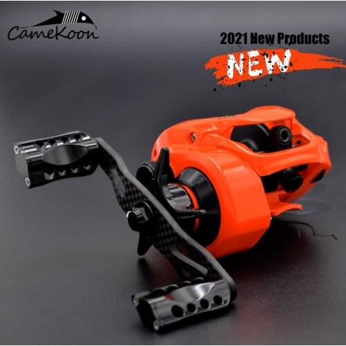 CAMEKOON 20lb Low Profile Baitcast Fishing Reel 7.3:1 Gear Ratio Smooth Casting Reel Carbon Fiber Handle Fish wheel