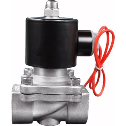Stainless Steel 304 Solenoid Valve DN8 DN10 DN15 DN20 DN252 Road Pneumatic Normally Open Solenoid Valve for Water Oil