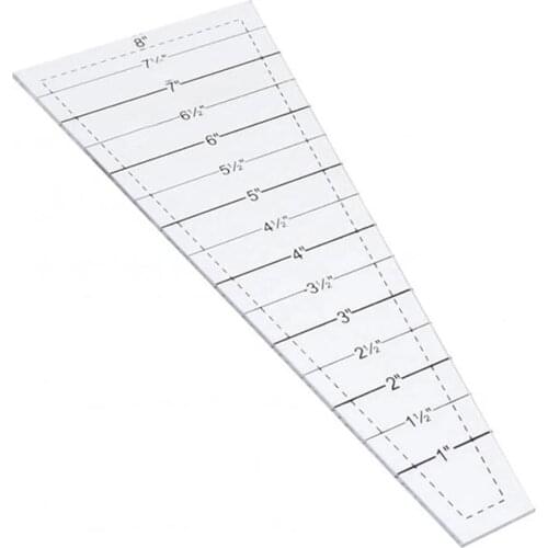 Quilting Ruler with 30 Degree Triangular and Diamond Transparent Patchworks Sewing Cutting Craft Ruler DIY Tools CLH@8