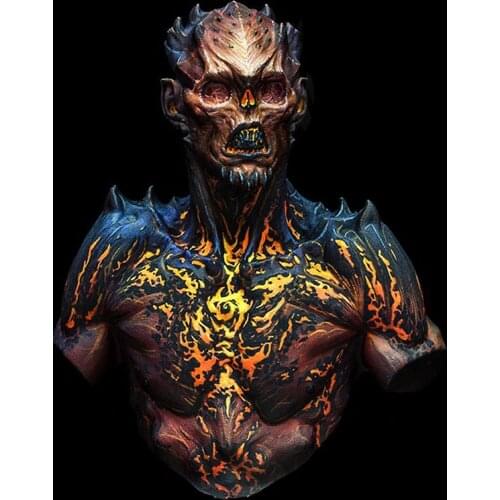 1/10 Scale ORC Warrior Unpained Resin Bust Building Kit