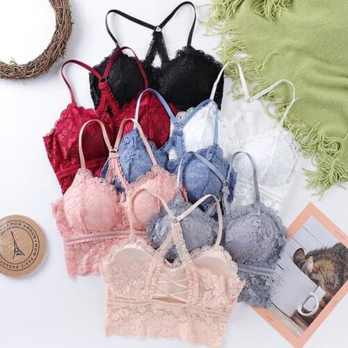 2021 New Women Sexy Lace Bra Female Bralette Push Up Seamless Tube Sleep Dormir Tops Plus Size Lingerie Underwear Brassieres