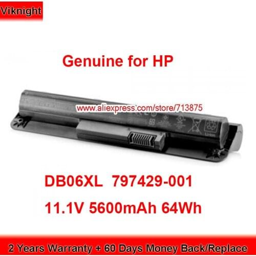 Genuine DB06XL Battery 797430-001 for HP ProBook 11 G1 G2 796930-141 796930-421 HSTNN-IB6V 11.1V 5600mAh 64Wh