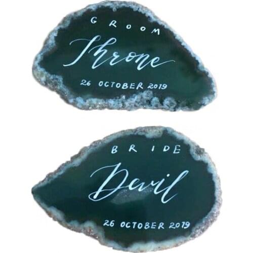 Personalized Birthday Wedding decor table name Marriage Bride to be Groom Groomsman bridesmaid gift for girlfriend boyfriend