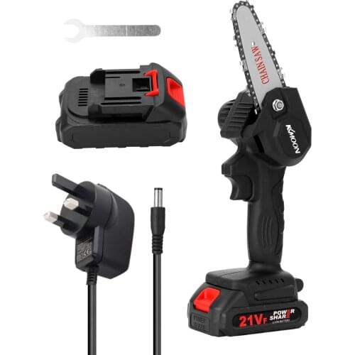 KKmoon 21V MIni Chainsaw Electric Pruning Saw Brushless Chain Saw Wood Spliting One-handed Woodworking Tool for Garden Orchard