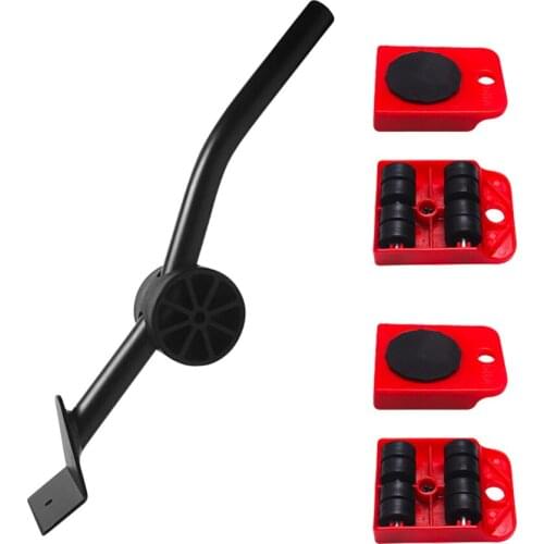 Furniture Transport Lifter Tool Set Furniture Mover Wheel Bar Roller Device Heavy Stuffs Mover Device Handling Tool Set