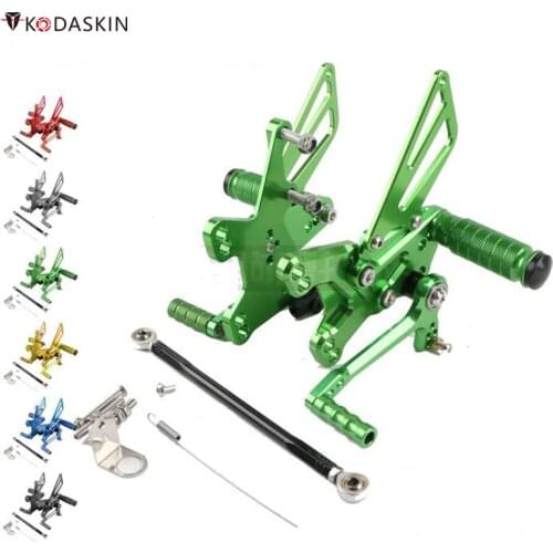 Kodaskin Footrest CNC Adjustable Rearset Foot Rest Foot pegs Motorcycle accessories for Kawasaki ZX 10R zx10r