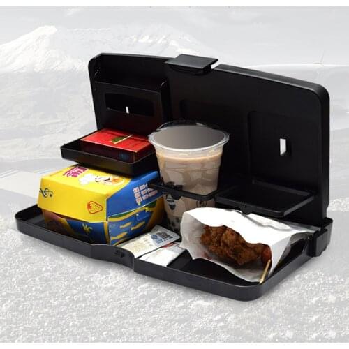 Car Back Seat Folding Plate Universal Foldable Car Seat Back Laptop Desk Cup Drink Holder Auto Table Tray Car Dining Plate