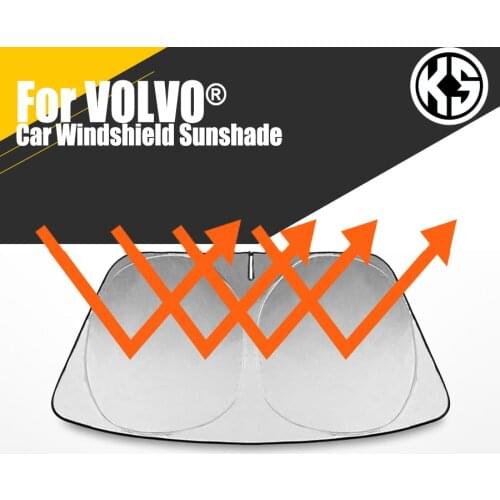 Car Heated Windshield Sunshade For VOLVO XC40 XC60 S60 S90 Window Windscreen Cover Auto Sun Visor Solar Protection