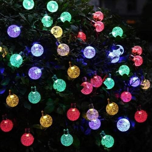 LED crystal ball string lights fairy tale bubble ball fairy lights USB waterproof Christmas wedding home interior decoration