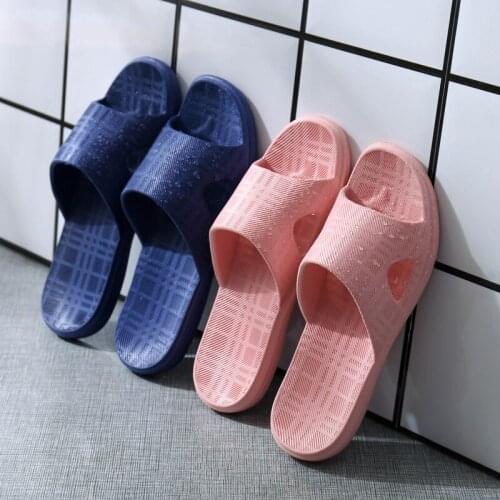 Couple Slipper Solid Color and Simple Home with Anti-Skid Platform Bath Shoes Shower Men Slippers Slipper for Men Indoor Shoes