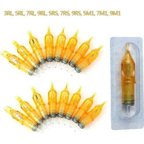 Tattoo Machine Mixed Assorted Disposable Cartridge Needles 40Pcs RL RS M1 Tattoo Supplies