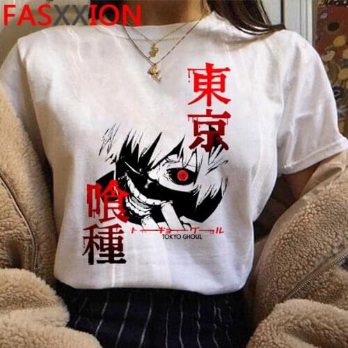 Tokyo Ghoul Kaneki Ken women streetwear casual white t shirt graphic tees women aesthetic clothes t-shirt white t shirt