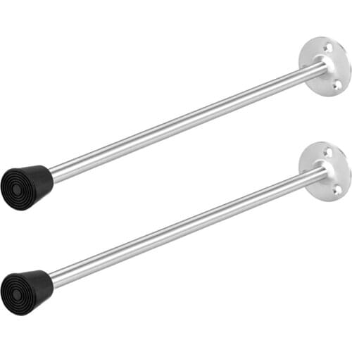 Uxcell 2pcs 300mm 250mm 155mm 115mm 50mm 85mm Long Door Stopper Stop Bumper Wall Protector Sound Dampening Wall Mount Rubber Tip