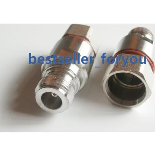 N Female Clamp For 1/2" Corrugated Copper Standard Andrew Heliax RF Connector