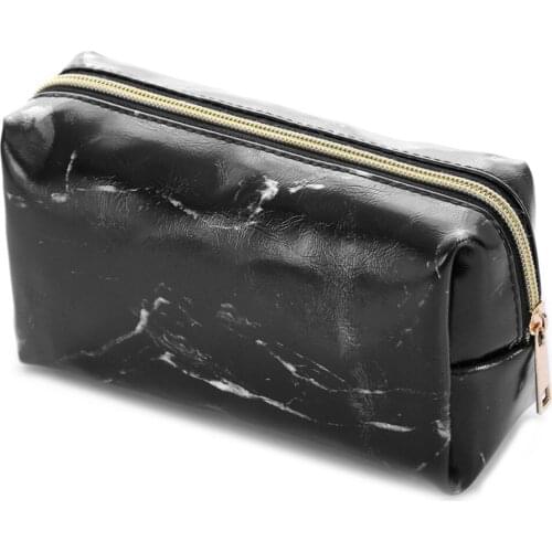 Simple Ladies Printed Makeup Brushes Bag Women Casual Portable Storage Case With Zipper Travel Organizer Makeup Bags