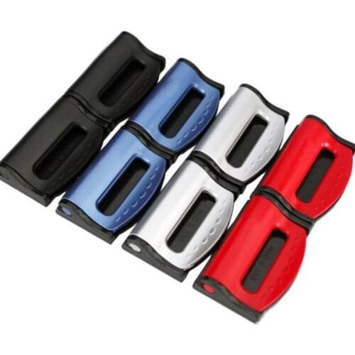 1pair Car Seat Belt Buckle Adjusters Seat Belt Clip Durable Locking Stopper Safety Seatbelt Lock Buckle Interior Accessories Hot